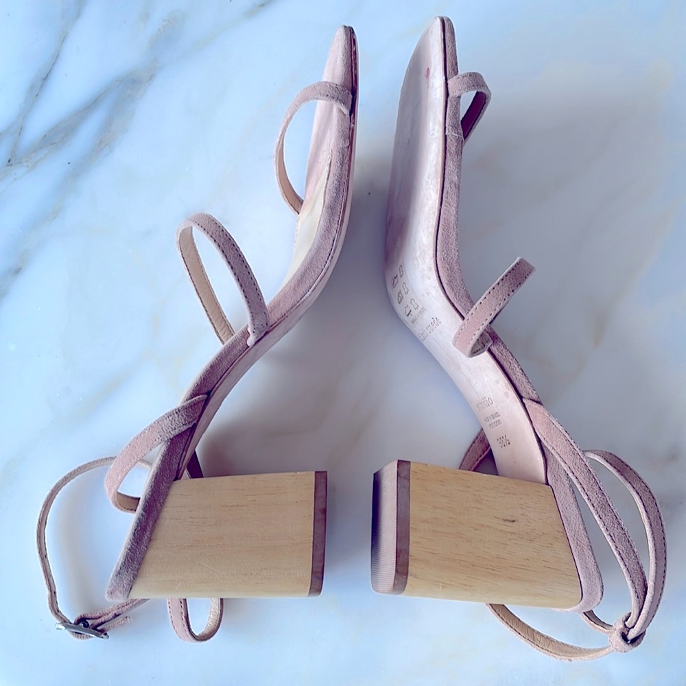 Black Suede Studio Verana Ankle Strap Sandal, Pink Suede, EU Size 38.5 - Picture 4 of 14